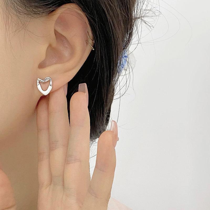 Glue Love Earrings Niche Design Ins Cool Style Simple Personalized Earrings