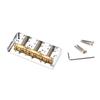 6 Strings Electric Guitar Bridge Saddle for Electric Guitar with 4 Mount Screws and Wrench Electric Guitar Bridge Kits