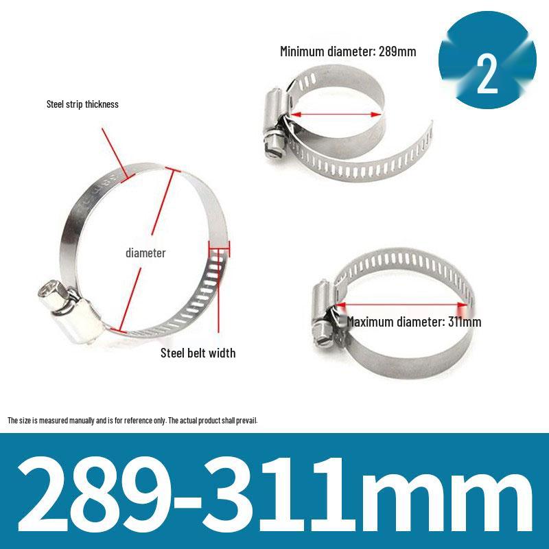 American Style 201 Stainless Steel Hose and Pipe Clamp for Ventilation and Communication Applications
