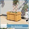 Hualongdun Carbonized Solid Wood Outdoor Planter Box