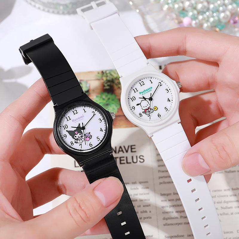 Cartoon Watch Cute Children'S Watch Quartz Watch For Primary And Secondary School Students Exam Watch Silent Pointer