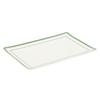 Melamine Rectangular Imitation Porcelain Plate for Hot Pot, BBQ, and Sushi Restaurants
