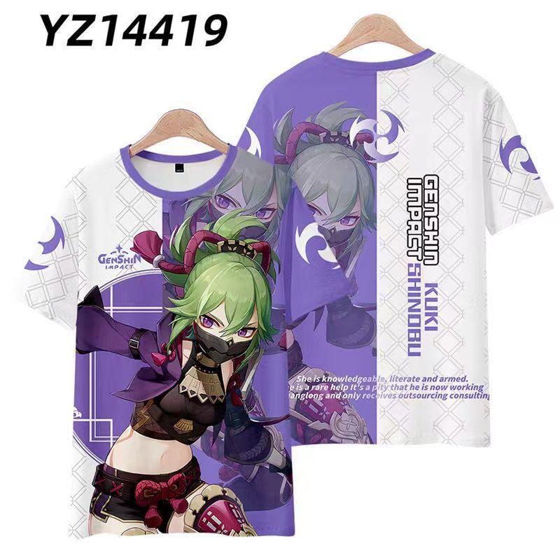 New T-shirt Printed 3D Cosplay Unisex Clothing Street Harajuku Top Men Women Round Neck Tees