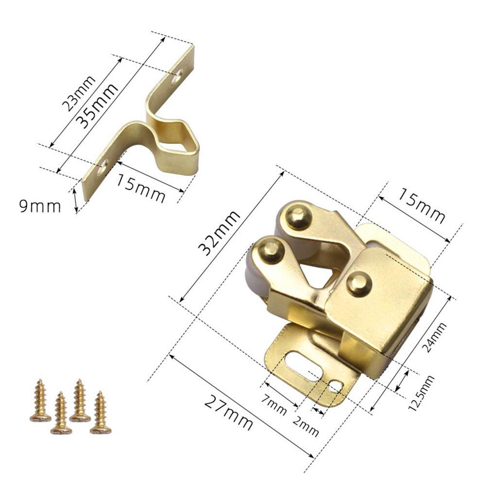 Antique Copper Color Magnet Cabinet Catches Magnetic Catch Free Screws Door Stop Roller Mechanism Buffer System