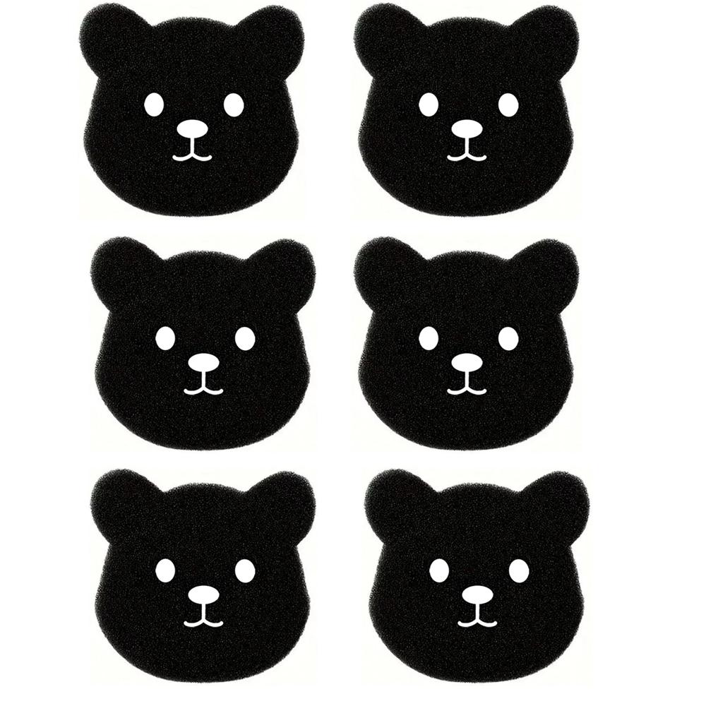 2/4/6/8/12pcs Reusable Pet Hair Remover Laundry Sponges - Bear Shape Effective Anti-Winding Cleaning Tools for Washing Machines