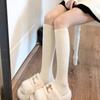 Winter Japanese Striped Collegiate Style Stretch Warm Socks With Vertical Stripes Mid-Calf Socks
