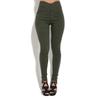 Comfortable Women Fashion Elastic Pants With Large Size And Sexy Button Leggings