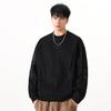 High-End American Men's Heavyweight Letter Print Hoodie - 2025 Autumn Trendy Spliced Loose Base Layer Shirt