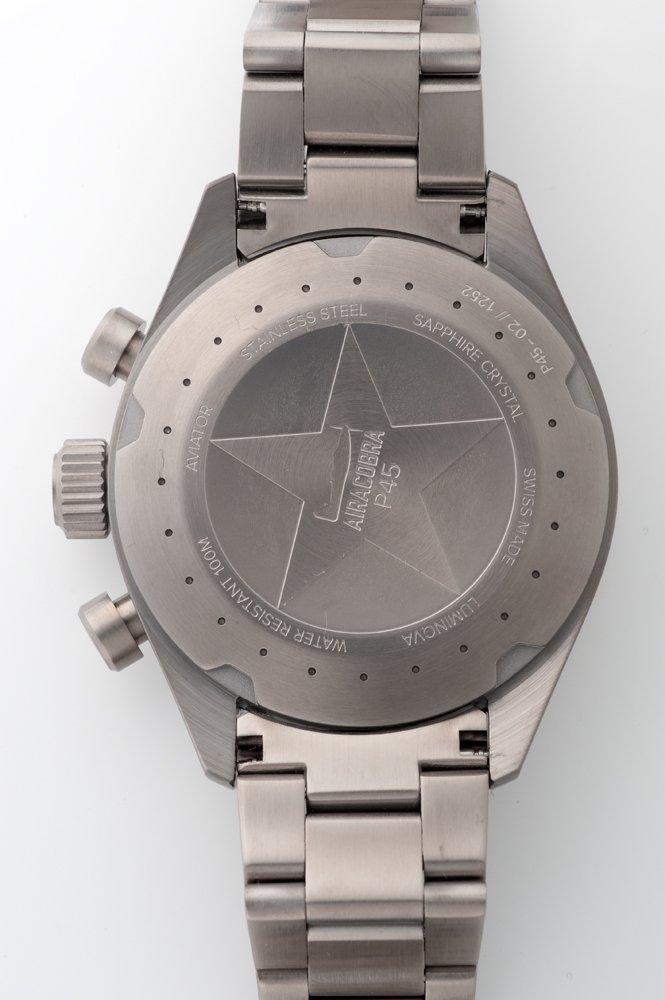 AVIATOR AIRCOBRA P45 Chronograph Titanium Watch Imported [Aviator] Men's V.2.25.7.171.5 [Regular Product]