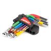 Hex Keys with Ball Head Short Allen Keys Set of 9 S2 Amio-04298