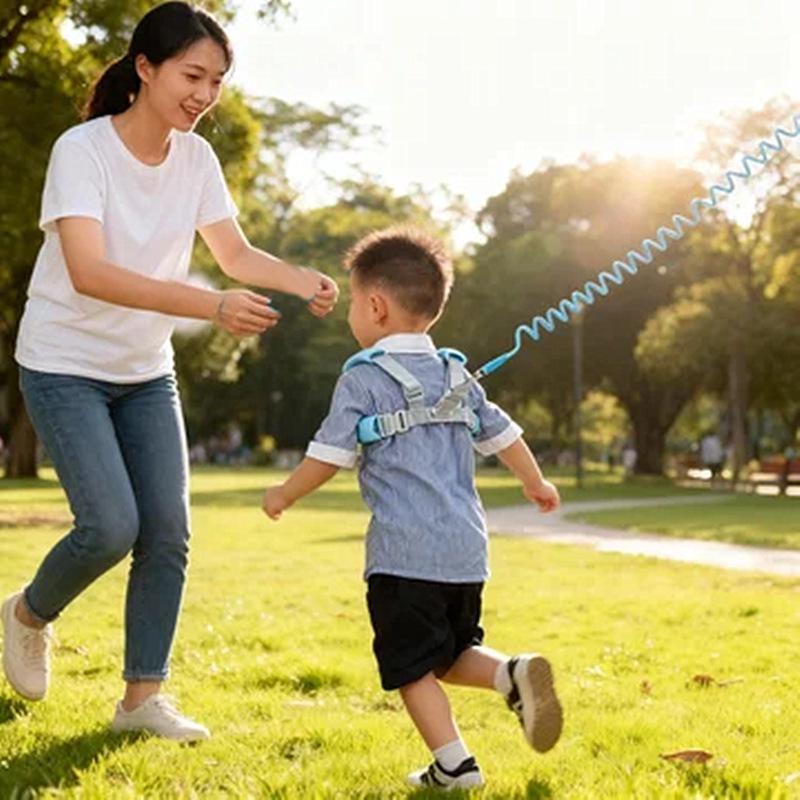 Baby & Toddler Dual-Use Anti-Lost Leash Set: Wristband, Harness & Stroller Strap