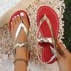 Fashion Light Walking Flat Sandals 2025 Summer Sexy Roman Herringbone Daily Casual Comfort Solid Color Travel Women's Round Head