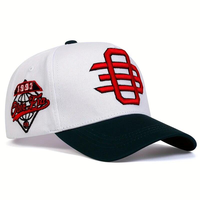 

Unisex OE Embroidery Side 1991 Snapback Baseball Caps Spring and Autumn Outdoor Adjustable Casual Hats Sunscreen Hat белый