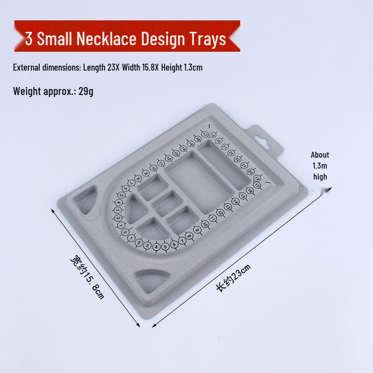 DIY Jewelry Design Plate: Bracelet & Necklace Measuring Tray with Beading Scale