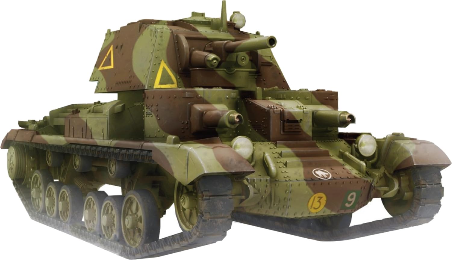 

World At War 1/72 British Mark I CS Cruiser Tank (A9) with Close Support Gun, Plastic Model Kit PW72012