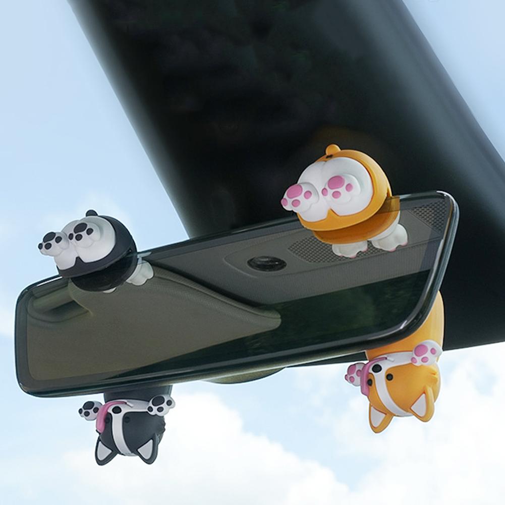 Car Air Freshener Rearview Mirror Shaking Head Puppy Aromatherapy Mini Cute Decoration Car Accessories Interior Perfume Gifts