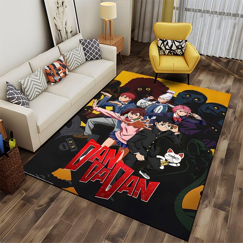 Dandadan Anime Action Carpet suitable as a non-slip mat for the living room or bedroom sofa