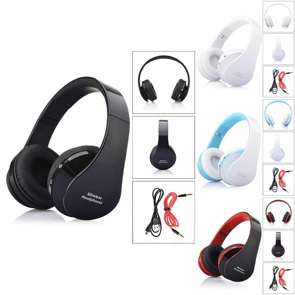 Folding Wireless Headset Bluetooth Stereo Headphones Earphone For Iphone