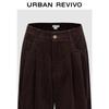 UR Women's Amber Brown Corduroy Wide-Leg Pants
