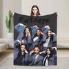Katseye Members Kpop Fleece Blankets Gnarly Creative Throw Blanket for  Sofa Bedding Lounge 125*100cm Quilt
