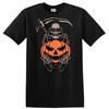Grim Reaper Halloween T Shirt W/ Skeleton Pumpkin Graphic Funny Tee Design