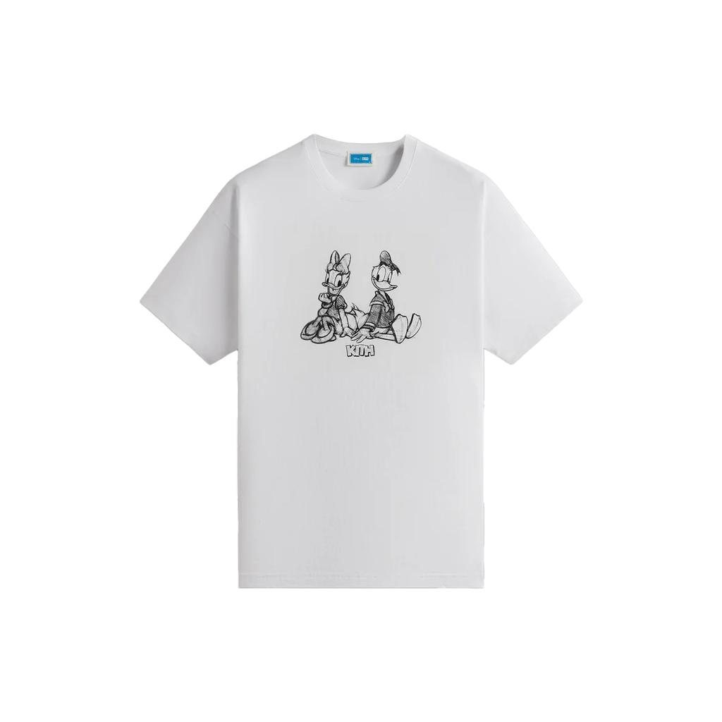 Kith X Disney Donald Duck Sketch Vintage Tee White Men Tops KHM033118-101