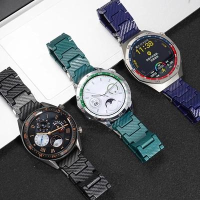 20mm 22mm Band For Huawei Watch 5 46mm Strap Carbon Fiber Correa Bracelet Huawei Watch Gt 4 3 2 Pro 46mm 42mm Watchbands