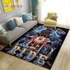 3D Retro Vintage Motorcycle Area Rug Large,Carpet Rug for Living Room Bedroom Sofa Decoration,Doormat Kitchen Non-slip Floor Mat