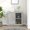 VidaXL Concrete Grey Buffet 80x40x75 Cm 811830
