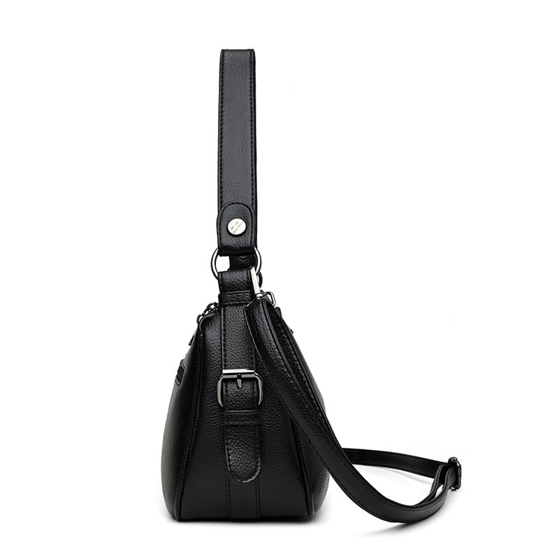 Women's PU Shoulder Bag Vintage Middle-aged Mother Bag Commuter Crossbody Bag