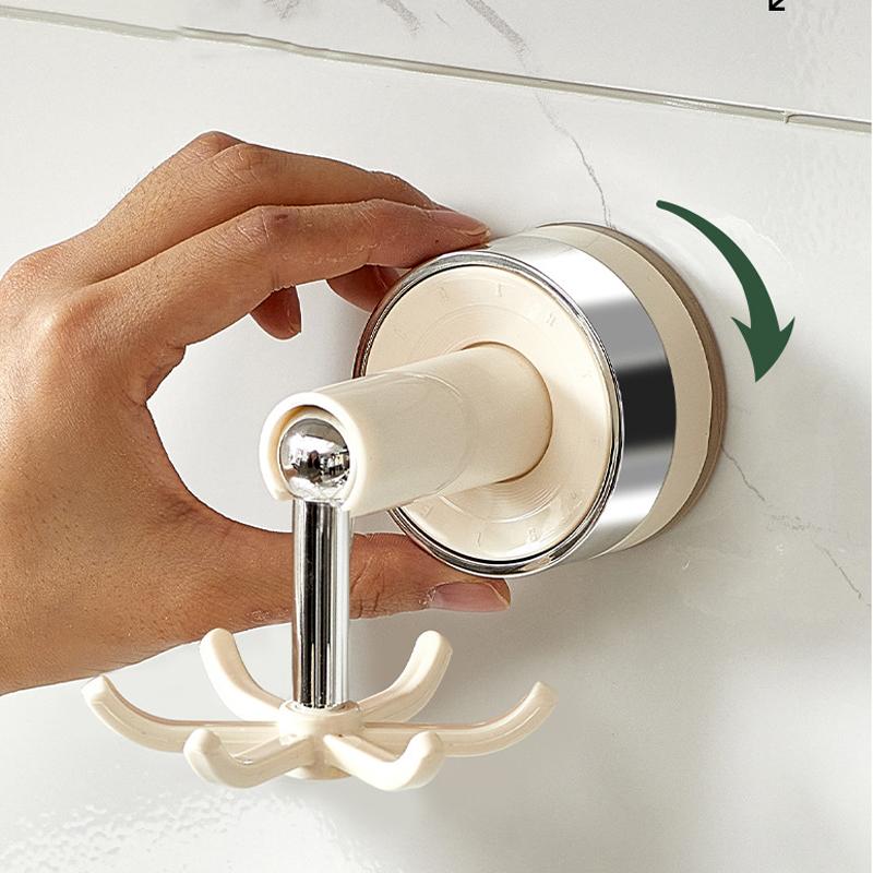 1/2 Stück Küche Küchenutensilien Haken Saugbecher Installation Stanzfreie Wandhaken für Pfannenwender Löffel Organizer Küchenutensilien Hänger