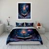 Mystical Book and Candle Set Soft Comfortable Duvet Cover Bedding Set Included 1*Duvet Cover & 2*Pillowcases Gift