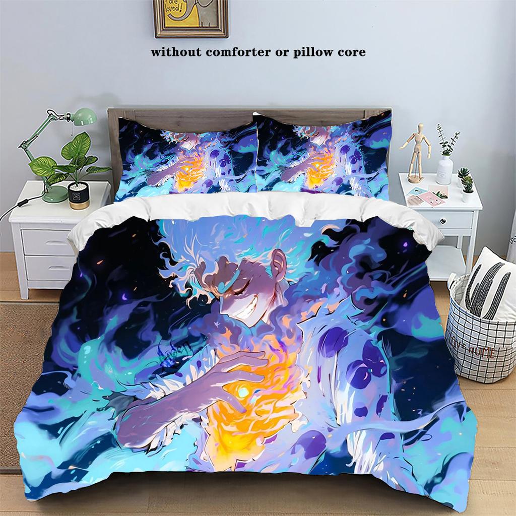 One Piece five Range Luffy Bedding Set Duvet Cover Bed Set Quilt Cover Pillowcase Comforter king Queen Size Adult Bedding Set