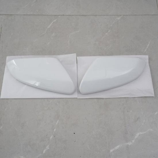 Left +Right Side Rearview Mirror Cap Cover White For Honda Civic 10th 2016 -2020