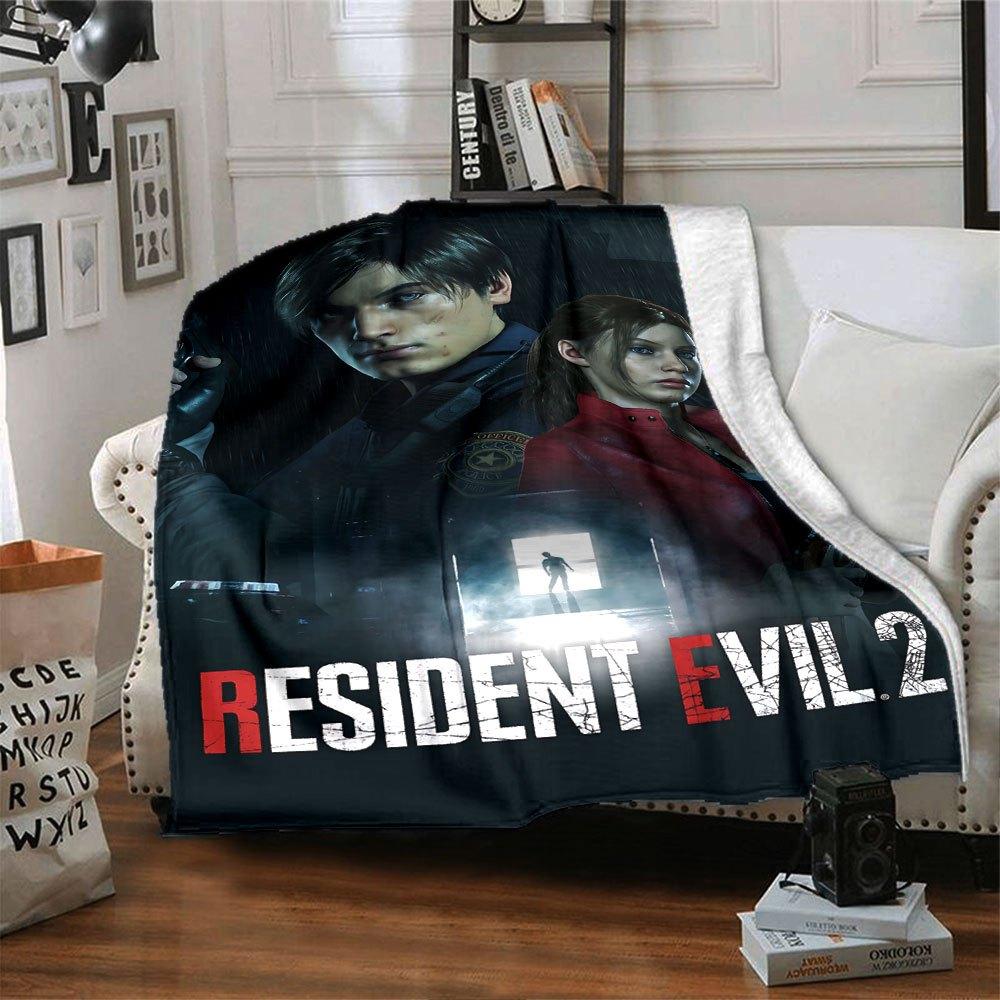 

1 шт. Плед Resident Evil-8 - Мягкий теплый плед для дома, офиса, путешествий - Уютное постельное белье для любого сезона, Уютный офисный аксессуарB39 80cmx120cm(31inx47in)