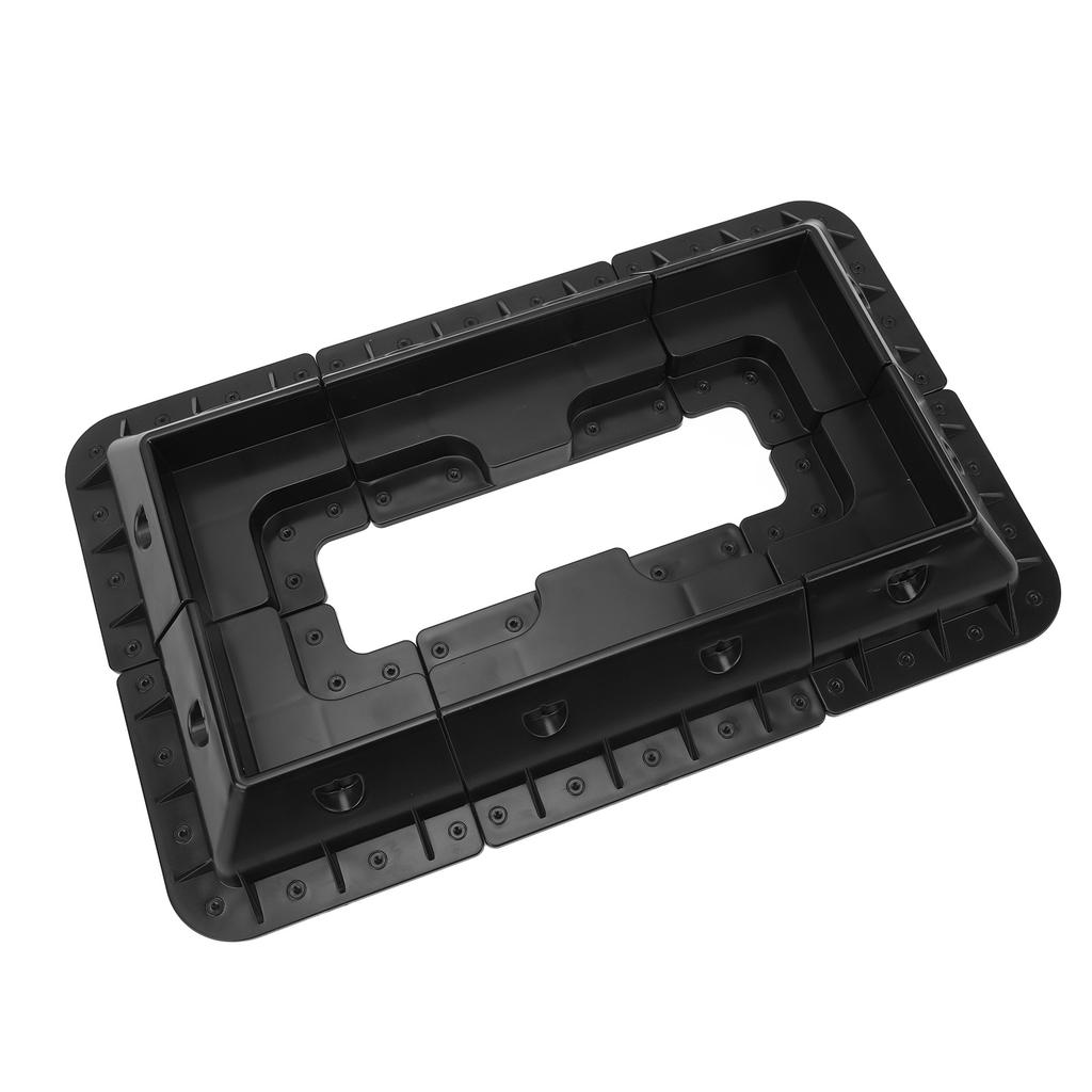 6PCS Solar Panel Roof Corner Bracket UV Resistant Drill Free ABS Plastic Anti Aging for RV Boat Black