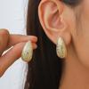 Best-selling Metal Wind Earrings Simple Temperament Exaggerated Earrings High Sense of Metal Earrings.
