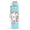 1PC Happy Dalmatian Dog Art 750ml Color Plastic Sports Water Bottle Leakproof Flip Straw Lid Suitable for Sports Office Home Use