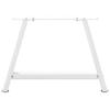 Vidaxl Nogi Do Stolika Kawowego, 2 Szt., Biale, 60X(42-43) Cm, Stal
