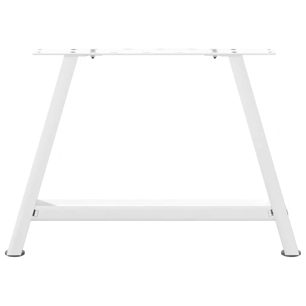 Vidaxl Nogi Do Stolika Kawowego, 2 Szt., Biale, 60X(42-43) Cm, Stal