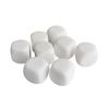 10Pcs White Dices Cube Six Sided Dices with Round Corners 16MM Acrylic Dices for Classroom Board Game Sticker