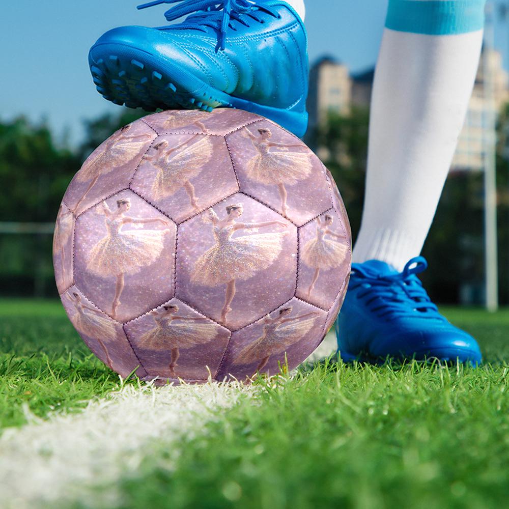 Pallone da Calcio a Tema Balletto Taglia 5, Adatto Sia per Partite Indoor che Outdoor, un Regalo Adatto a Tutti.