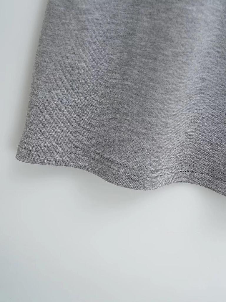 Women's Basic Round Neck Loose Short Sleeve T-shirt, Elegant Versatile Casual Pullover Top