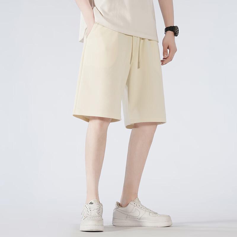 JEEP SPIRIT Men s Summer Outdoor Relaxed Fit Straight-Leg Shorts 4XL абрикосовый