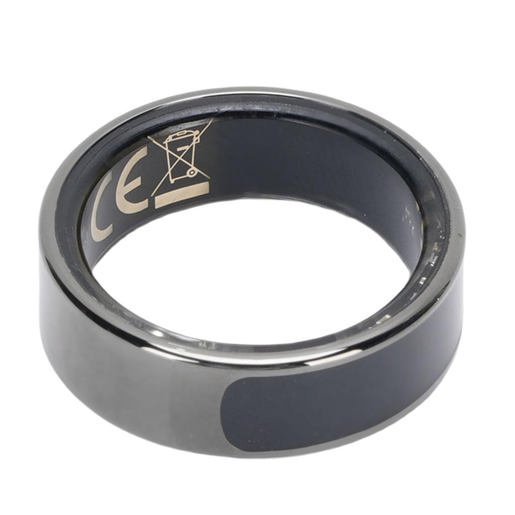 Fitness Tracker Ring with Display Screen Gesture Control Taking Picture 50 Meter Waterproofing Smart Ring for Sports