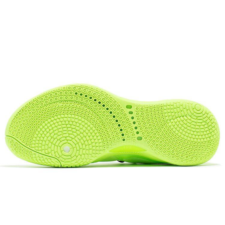 361 Burning War Cushioning Slip Resistant Abrasion Resistant Low Top Basketball Shoes Men's Green Black 572331103-3