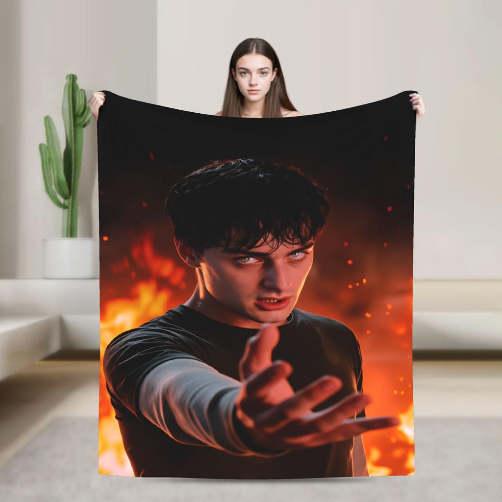 Will Byers Flannel Blanket Adults TV Show Comfortable Throw Blanket Winter Couch Chair Bedspread Sofa Bed Cover