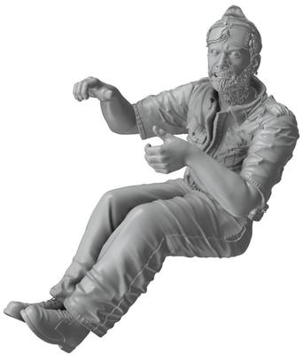 Thunder Model British Long Range Desert Volunteer Corps 2 Figures Riding Shooting Scene Resin Kit TBF3505 1/35 (LRDG) Vol.4 (TMF35005) (People)