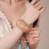 Europe American Style Wood Wide Bangle Minority Design Retro  Hand Ring  Decoration