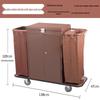 Hotel Linen & Room Service Cart – Stainless Steel Double-Sided Trolley for Cleaning & Sanitation.